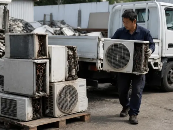 Loading air conditioner outdoor units